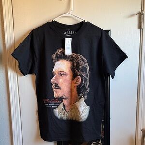 Morgan Black Graphic Tee with Artistic Design
